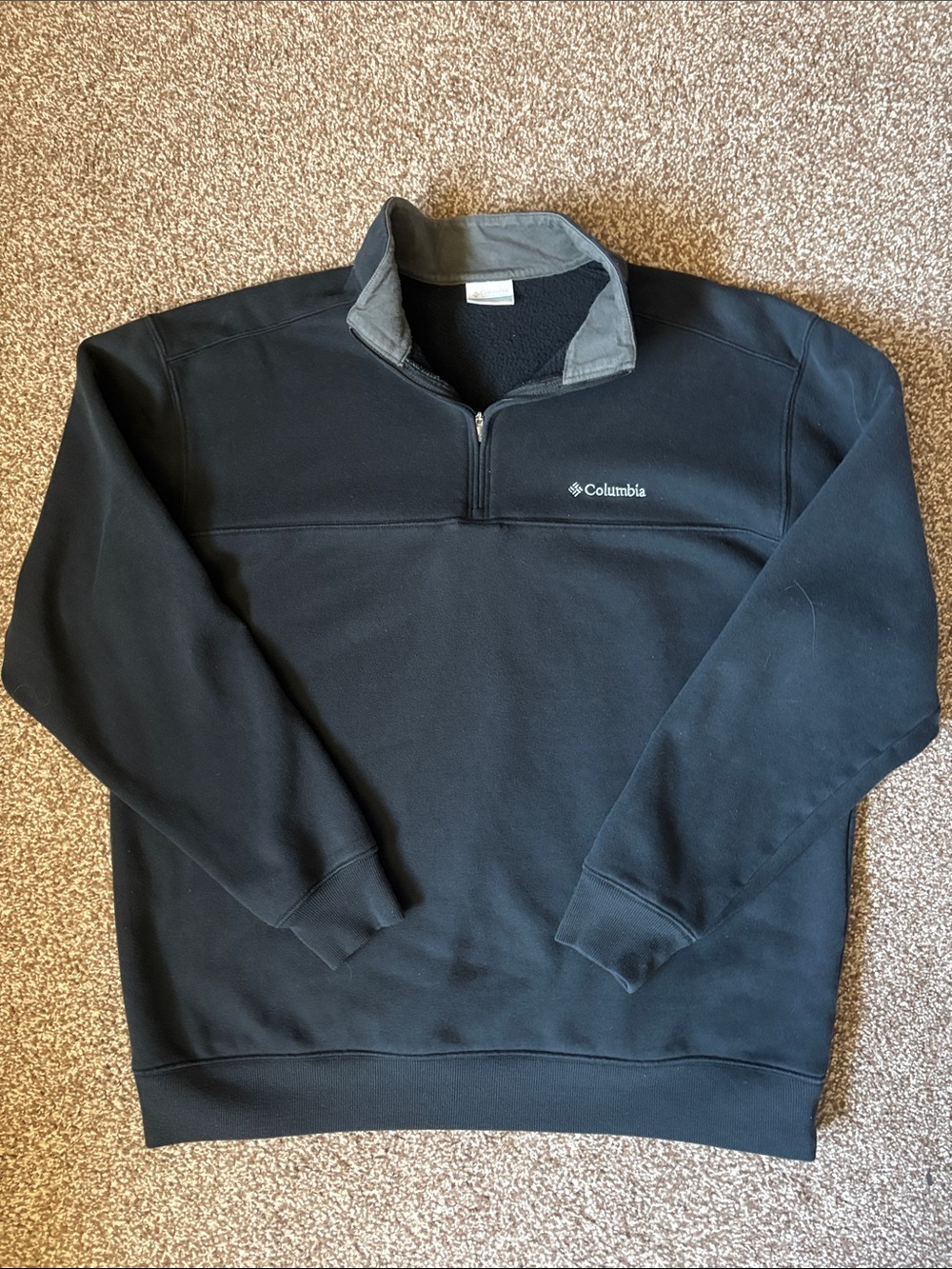 black columbia quarter zip